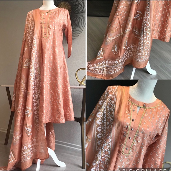 ⬇️NEW WITHOUT TAG,3 p,indian pakistani women dress - Picture 2 of 8